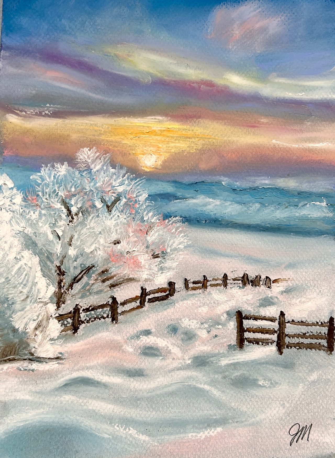Still and Snowy Countryside — class photo