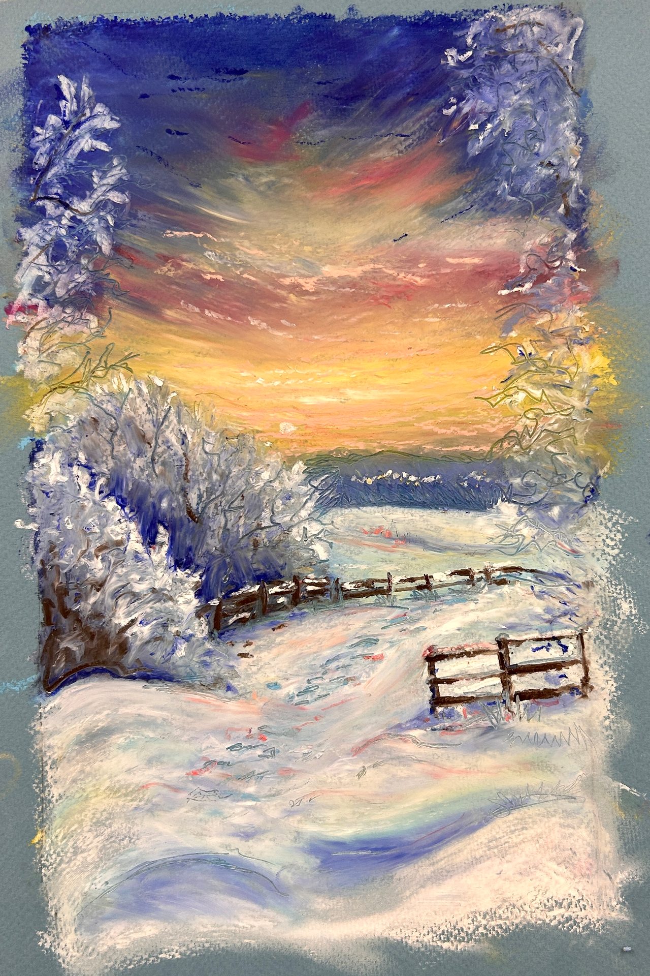 Still and Snowy Countryside — class photo