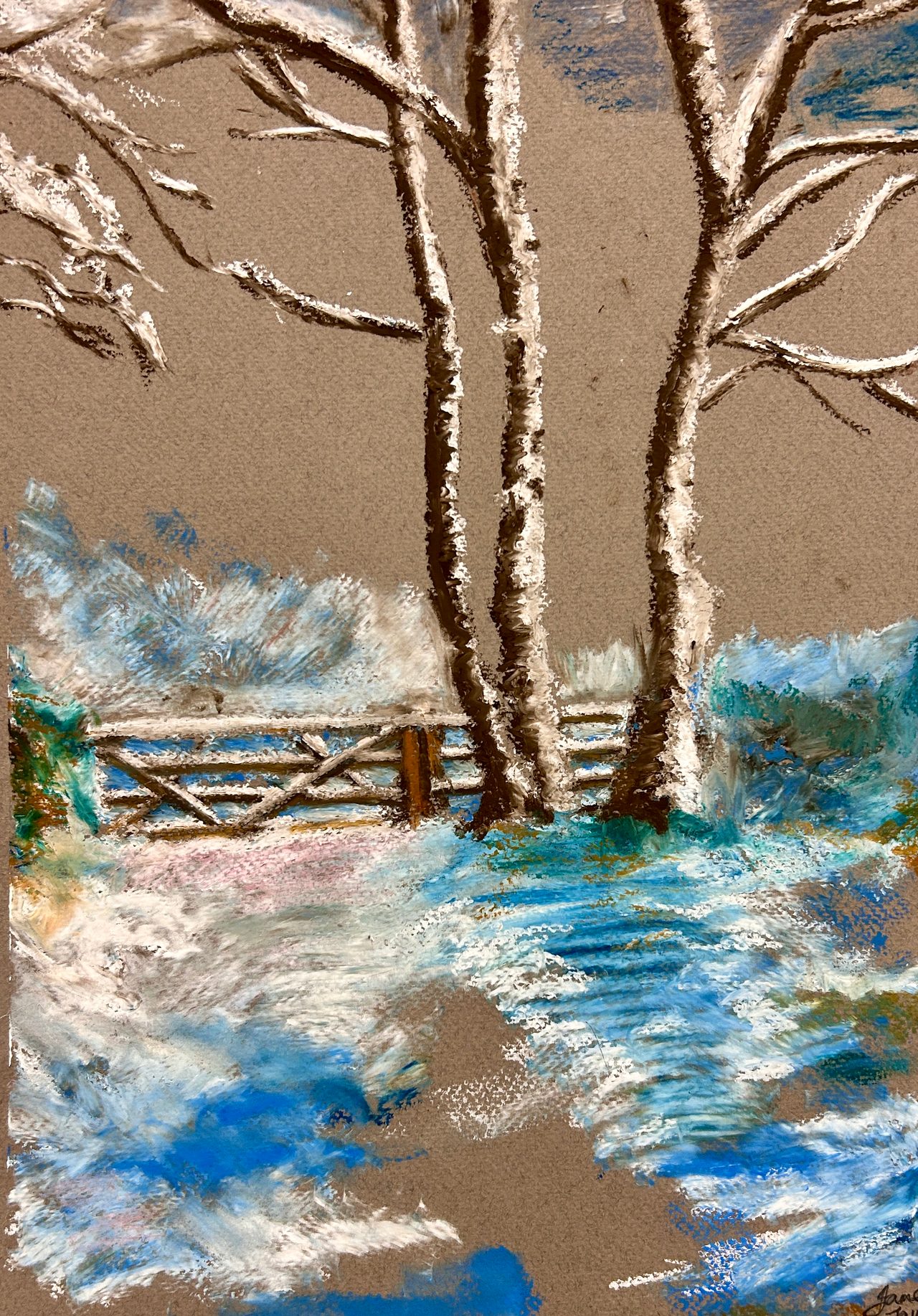 Still and Snowy Countryside — class photo