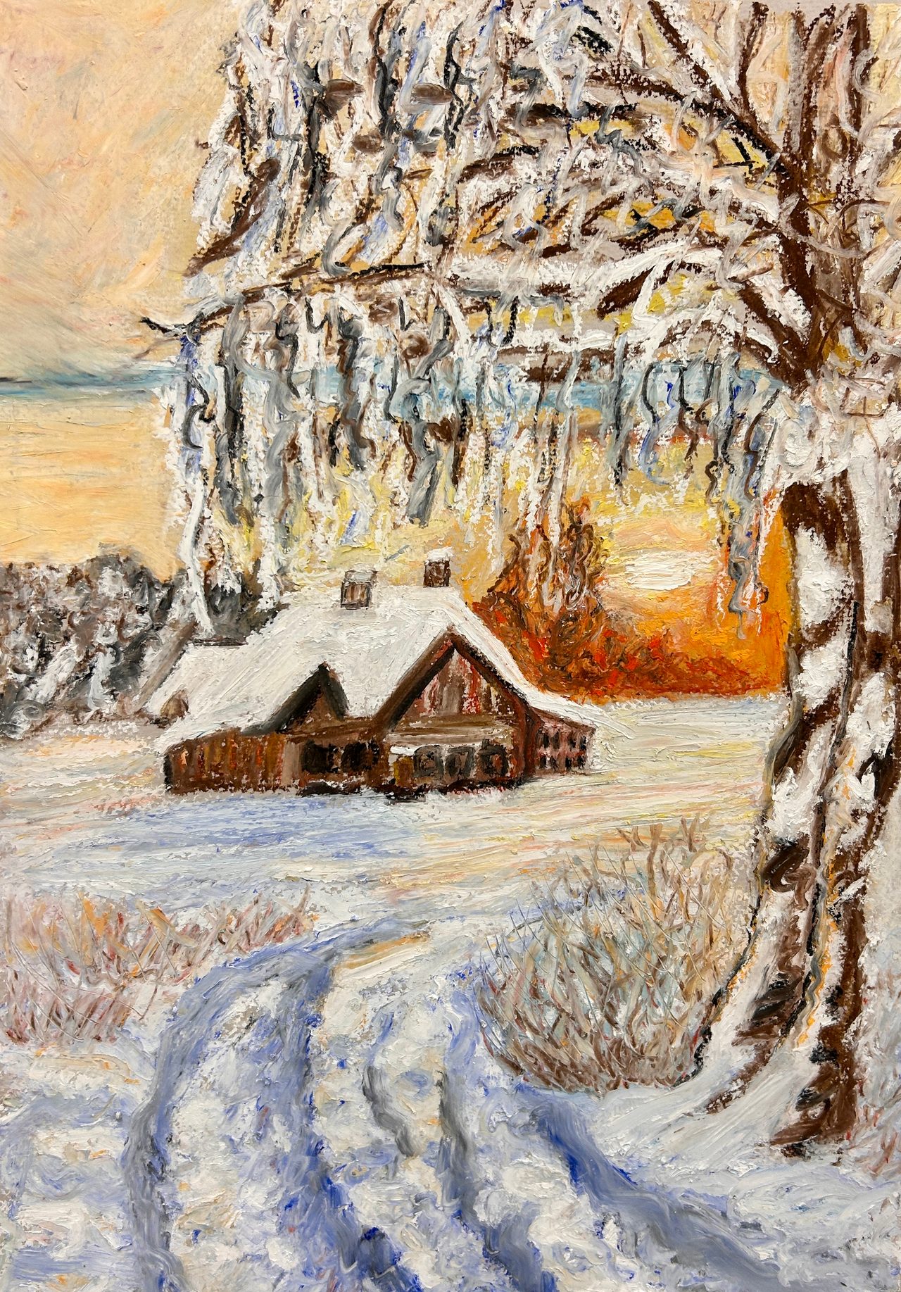 Still and Snowy Countryside — class photo