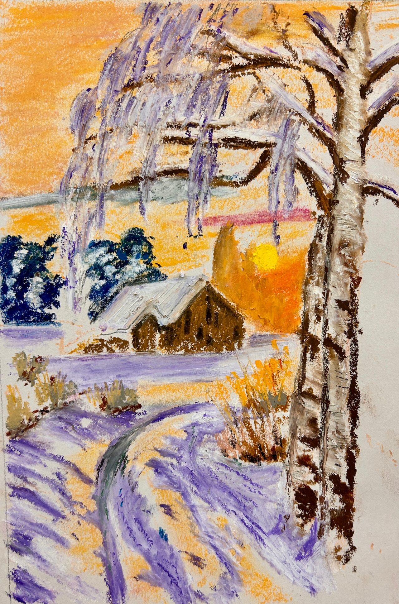 Still and Snowy Countryside — class photo
